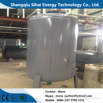 Waste engine oil refining to diesel distillation plant